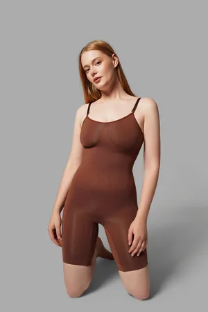 Tam Boy Tüm Vücut Korsesi Seamless 9050 Kahverengi