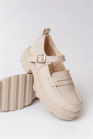 Kadın Casual Loafer Tabanlı Tempo Ayakkabı Ayakkabı Süet Yüksek