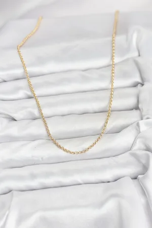 CM 14K Gold Renk Halka Model 60 cm Kadın Kolye
