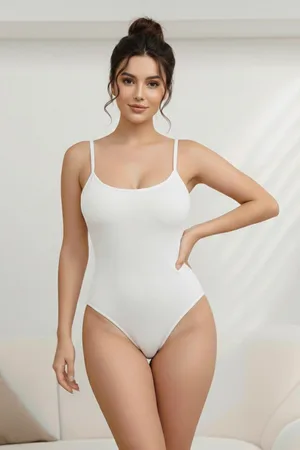 Zıbın string model Toparlayıcı Çıtçıtlı Body korse 9052 Beyaz