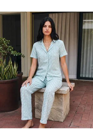 Viskon Karışım Homewear Su Yeşili Pijama Takımı