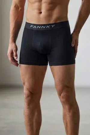 Erkek Trend Nefes Alan Relaxed Siyah Boxer