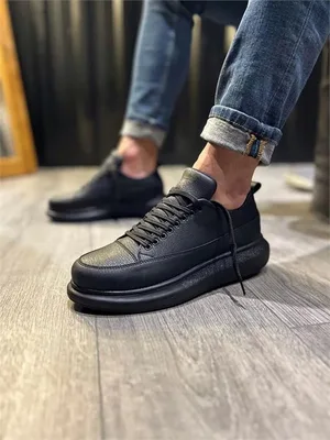Erkek Bağcıklı Ayakkabı Ayakkabı Dengeli Spor Sade Cilt Fitness