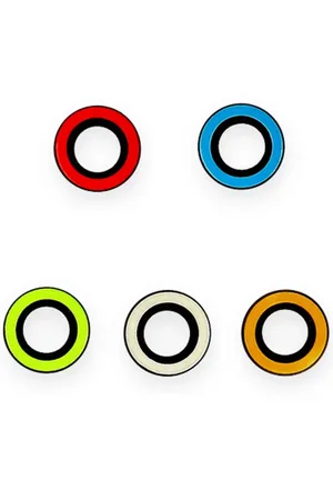 Apple iPhone 11 Uyumlu Neon Fosforlu Kamera Lens - Mavi