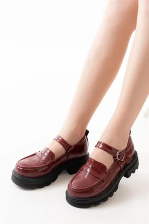 Kadın Casual Loafer Tabanlı Ayakkabı Ayakkabı Rugan Rahatlatıcı Yüksek