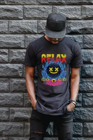 Unisex Oversize 24/1 Penye DTF Baskılı Tişört - DTF162