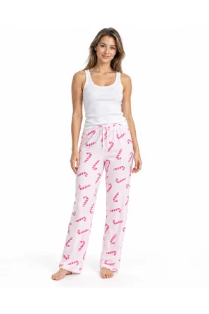 Kadın Çizgili Bluz Desenli Askılı Beyaz Pijama Takımı