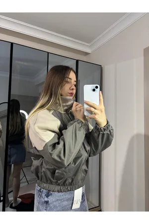 ZR Model Paraşüt Kumaş Haki Bomber Ceket