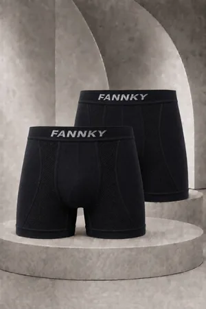 Erkek Casual Comfort Günlük 2 Li Siyah Boxer
