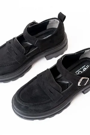 Kadın Casual Loafer Günlük Tabanlı Ayakkabı Ayakkabı Süet Yüksek