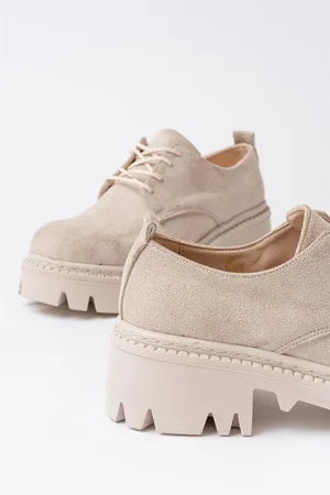 Kadın Casual Loafer Tabanlı Bağcıklı Ayakkabı Ayakkabı Konfor Süet Yüksek