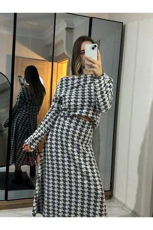 Yumoş Triko Etekli Takım - Mavi