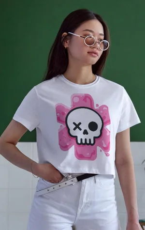 Unisex Oversize 24/1 Penye DTF Baskılı Tişört - DTF146