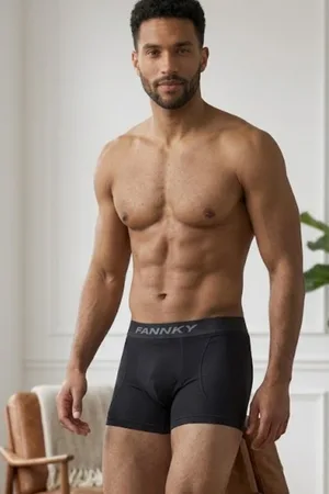 Erkek Rahat Esnek Seamless 2 Li Boxer Bej