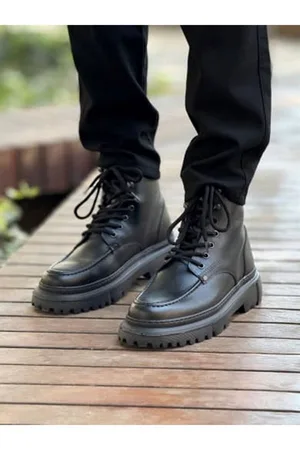 Erkek Dayanıklı Bootie Fermuarlı Rahat Bot Bot Fantasya Kışlık &