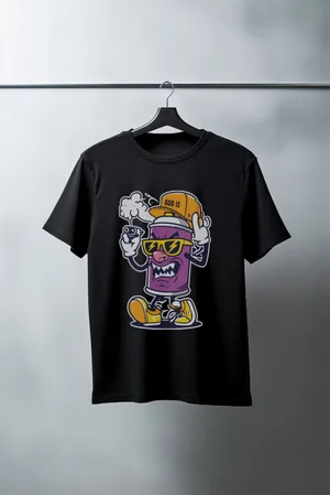 Unisex Oversize 24/1 Penye DTF Baskılı Tişört - DTF183