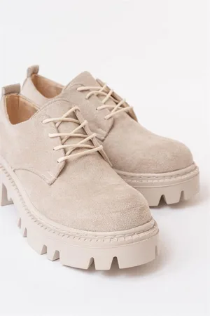 Kadın Casual Loafer Tabanlı Bağcıklı Ayakkabı Ayakkabı Konfor Süet Yüksek