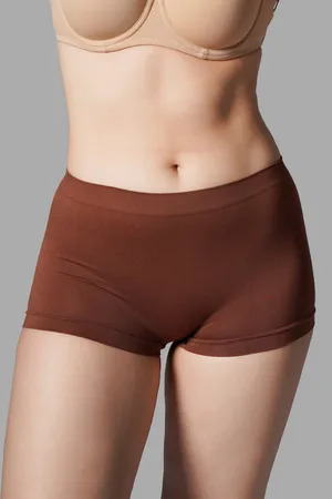 Boxer Toparlayıcı İz Yapmayan Örme Boxer 2001 Kahverengi