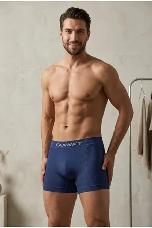 Erkek Casual Comfort Günlük Lacivert Boxer