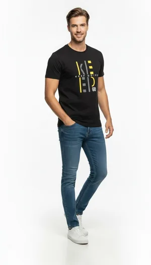 Keep Going Urban Baskılı Erkek Tişört – Sportif Günlük Stil