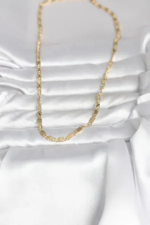 CM 14K Gold Renk Lazer Model 45 cm Kadın Kolye