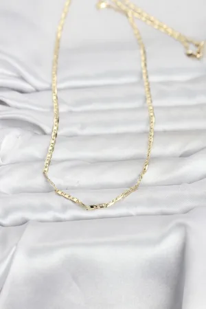 CM 14K Gold Renk Gemici Zincir Model 60 cm Kadın Kolye