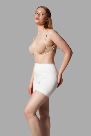 Push Up Seamless Dikişsiz Popo Şekillendirici Kısa Paçalı Korse 2064 Beyaz