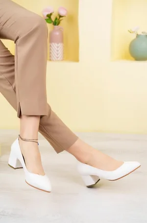 Kadın Casual Bağcıksız Tempo Kısa Ayakkabı Ayakkabı Topuklu Cilt