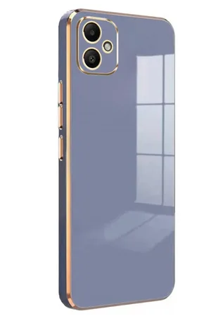 Samsung Galaxy A05 Uyumlu Kılıf Volet Silikon - Mavi