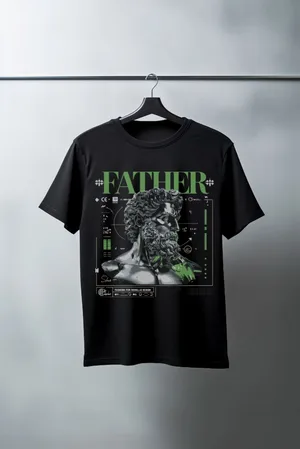 Unisex Oversize 24/1 Penye DTF Baskılı Tişört - DTF84