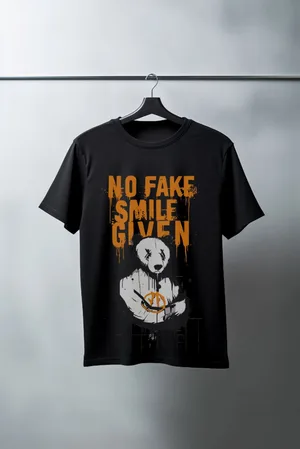 Unisex Oversize 24/1 Penye DTF Baskılı Tişört - DTF124