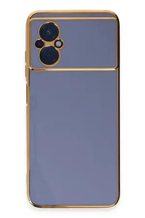Xiaomi Poco M5 Uyumlu Kılıf Volet Silikon - Mavi