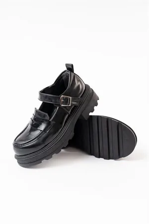Kadın Casual Loafer Tabanlı Ayakkabı Ayakkabı Esnek Rugan Yüksek