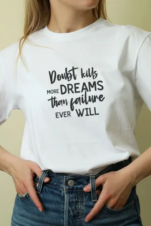 Unisex Oversize 24/1 Penye DTF Baskılı Tişört - DTF224