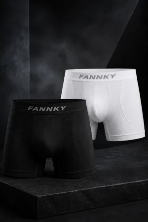 Erkek Rahat Esnek Seamless 2 Li Boxer Çok Renkli