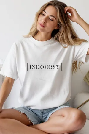 Unisex Oversize 24/1 Penye DTF Baskılı Tişört - DTF241
