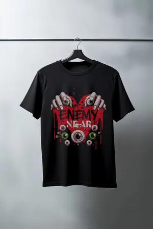 Unisex Oversize 24/1 Penye DTF Baskılı Tişört - DTF128