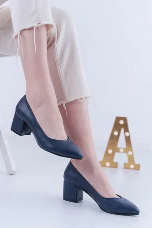 Kadın Casual Bağcıksız Kısa Ayakkabı Ayakkabı Modern Topuklu Cilt