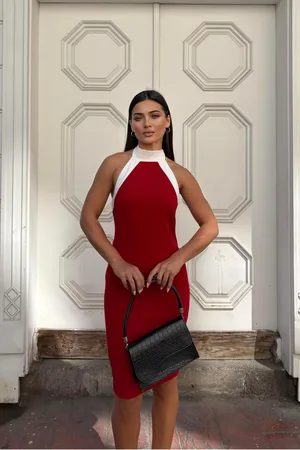 Balıkçı Abiye Kesim Balık Yaka Elbise
