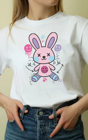 Unisex Oversize 24/1 Penye DTF Baskılı Tişört - DTF170