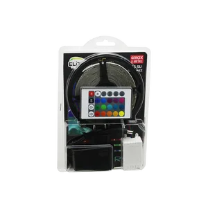 5m RGB Şerit LED (IP65) Kumandalı Adaptörlü SMD2835 54 LED/m