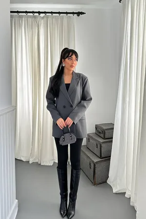 Füme Blazer Ceket