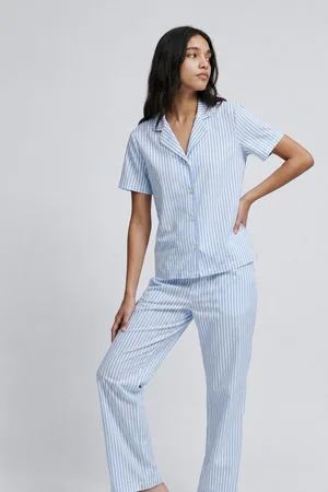 Standart Boy Elastanlı Mavi Pijama Takımı