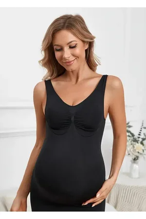 Kalın Askılı Kadın Seamless Hamile Atlet 6010 Siyah