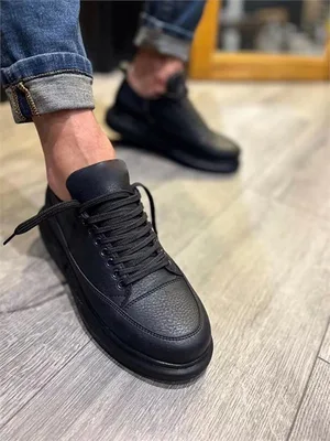 Erkek Bağcıklı Ayakkabı Ayakkabı Dengeli Spor Sade Cilt Fitness