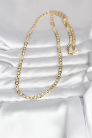 CM 14K Gold Renk Kalın Zincir Model 60 cm Kadın Kolye