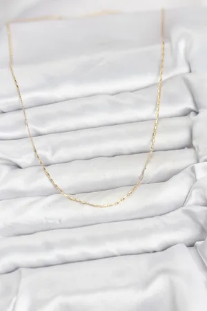 CM 14K Gold Renk Kesme Model 60 cm Kadın Kolye