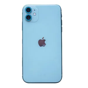 Apple iPhone 11 Uyumlu Neon Fosforlu Kamera Lens - Mavi