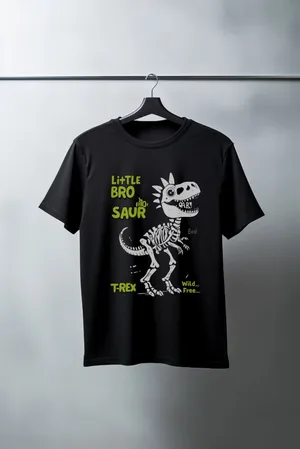 Unisex Oversize 24/1 Penye DTF Baskılı Tişört - DTF166