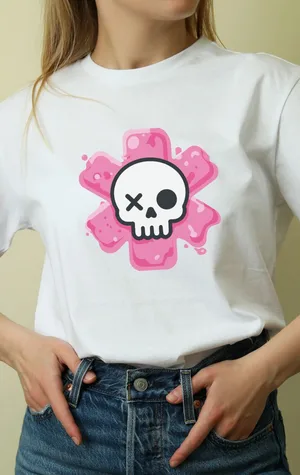 Unisex Oversize 24/1 Penye DTF Baskılı Tişört - DTF146
